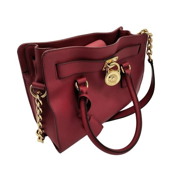 MICHAEL Michael Kors Hamilton Large‎ East-West Leather Satchel Bag - Picture 2 of 10